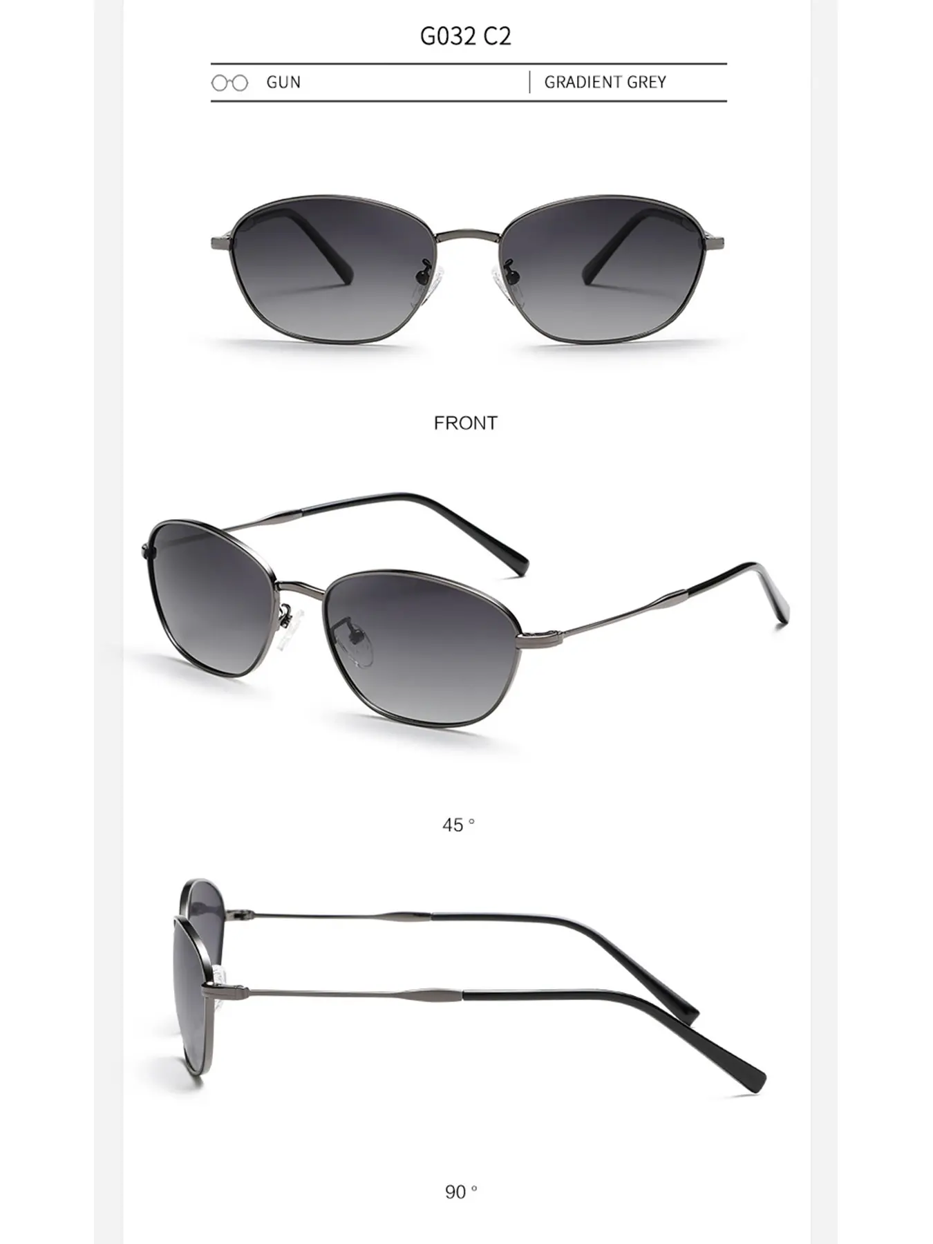 C2 gun gray frame gradient gray