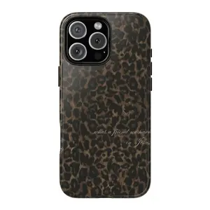 Magsafe Jesus Saves Leopard Luxe Case- Faith Statement Neutral Glam, Magsafe Compatible, Love God Compatible with iPhone 17 16 15 14 13 12 11 X Plus/Air/Pro Max/Pro, Tough Phone Case
