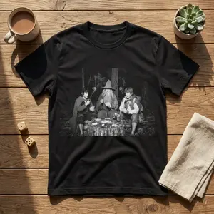 Frodo Sam Gandalf Poker Shirt, LOTR Funny Tee, Hobbit Forest Meme Graphic Shirt