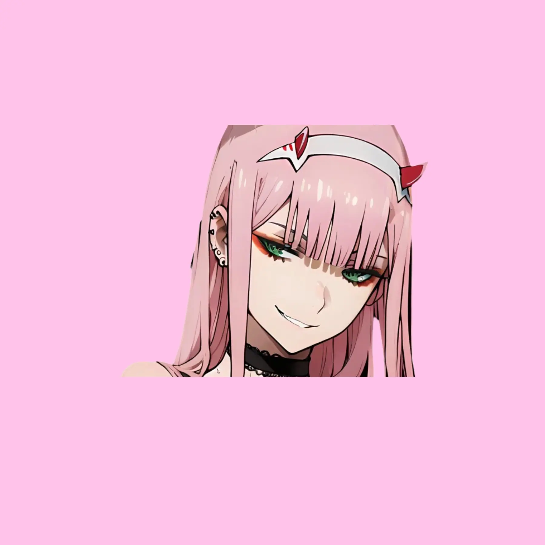 Zero Two Darling #4 Car, Phone Sticker – Kiss-Cut Vinyl Decal for Laptop & Hydro Flask, Full Body Sticker