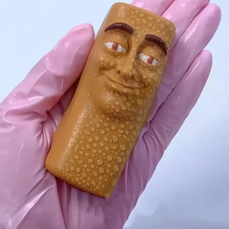 Gai Jianaashop 1-3 Pack Funny Italian Brainrot Squishy Toys | Tung Sahur Blowing Stress Relief Toy - Perfect Meme Party Prank Gift for Kids