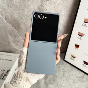 For Samsung Z Flip 7 5 6 Case Matte Slim Case For Samsung Galaxy Z Flip 3 4 5 6 5G ZFlip5 Flip6 Flip7 Luxury Ultra Thin Cover