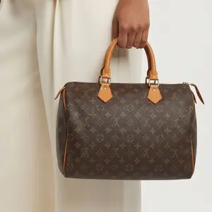 Pre-owned Louis Vuitton Canvas Tote Bags Speedy 35 Monogram Top Handle Bag