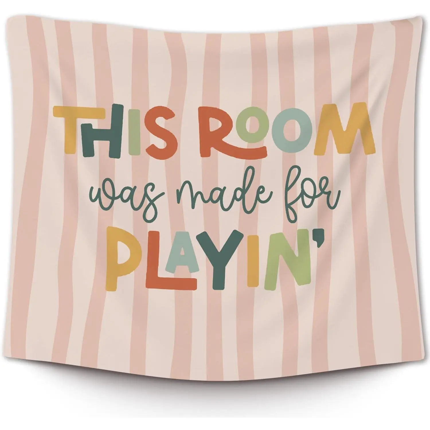Kids Playroom Classroom Tapestry, This Room Was Made for Playin Wall Tapestry Hanging for Play Room, Kids Tapestries Decor Art for Boys Girls  Room Bedroom Playroom, 50x60in