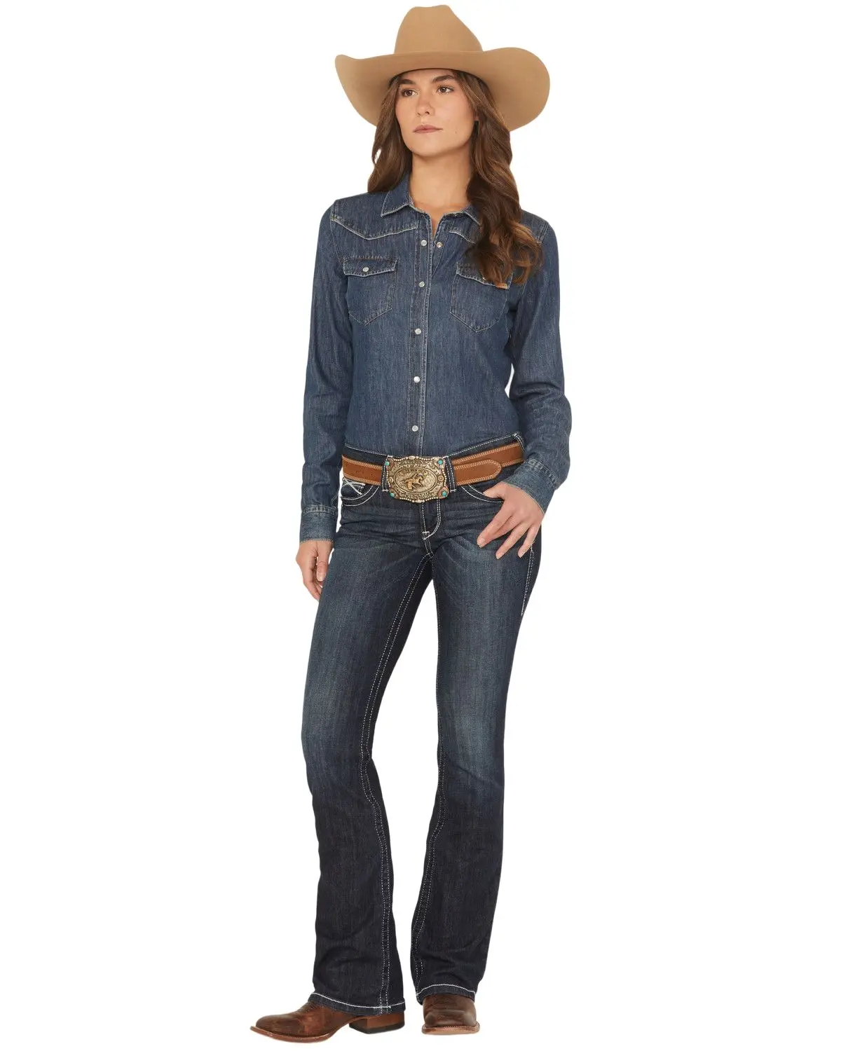 Ariat Women's Women'S Low Rise Rosy Whipstitch Bootcut Jeans - 10018351