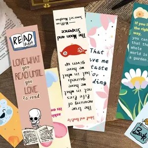 30 High-Quality Artistic Bookmarks with A Reading Theme, Unique Design, Simple and Creative Paper Bookmarks/Cards for Book Lovers, Book Decoration Cards, Reading Annotation Cards, Book Accessories