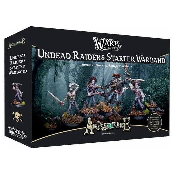 Warp Miniatures WRPARCWUND001 ArcWorlde Undead Raider Starter Metal Miniature