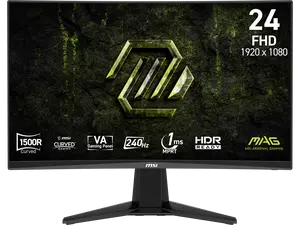 MSI 24 inch Full HD 240Hz FHD AMD FreeSync Premium Curved Gaming Computer Monitor MAG 245C X24
