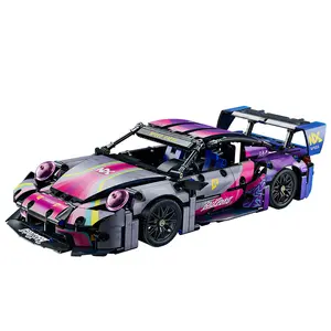 2026 1:10 911 Racing Car Building Block Model 1611 PCS Dynamic Version Creative and Educational Game for Kids ABS Plastic Perfect Birthday & Christmas Gift Wonderful Activity for Parent-Child Interaction on Weekends