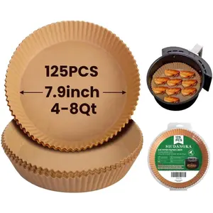 Air Fryer Liners for Ninja Air Fryer, 125Pcs/200Pcs Disposable Paper Liner for most 4-8QT AirFryer