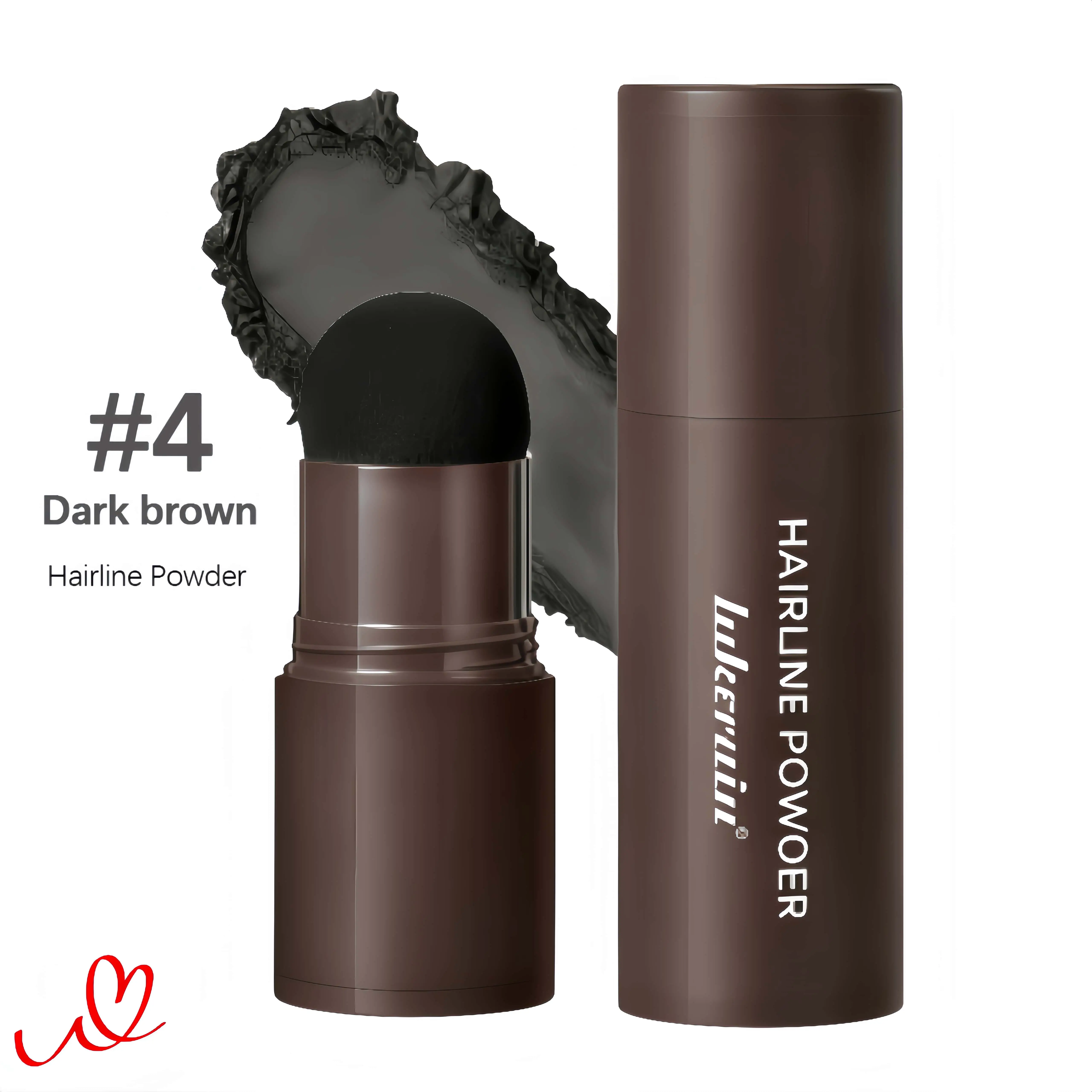 Natural Effect Hairline Cover Powder Stick, 3-in-1 Waterproof Smudge-Proof Hairline Filler, Portable Long-Lasting Hair Coloring Stick for Travel & Daily Use