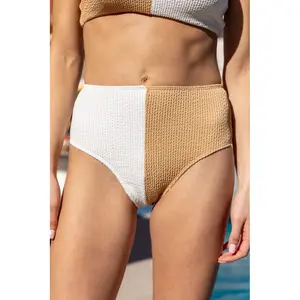 Tropical Daydreams Nude and Ivory Bikini Bottom FINAL SALE