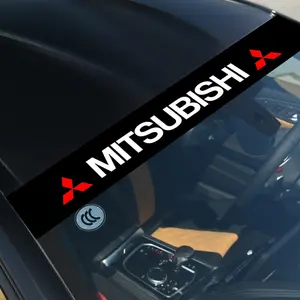 Car Windshield Sunshade Sticker for Outlander Pajero Eclipse Cross Asx Lancer Ex Galant, Auto Accessories, UV Protection, Easy Install