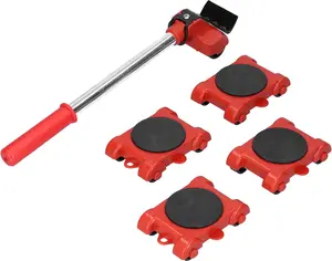 Furniture Lifter and 4 pcs Furniture Slides Kit, Furniture Move Roller Tools Max Up for 150KG/220LBS 360 Degree Rotatable Pads, Easily Redesign and Rearrange Living Space Sofa Easy