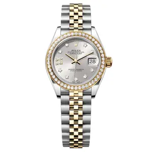 Rolex Datejust Ladies Automatic 28mm Silver Dial Two-Tone Diamond Bezel Watch m279383rbr-0003 Full Set 2025 WHP036071