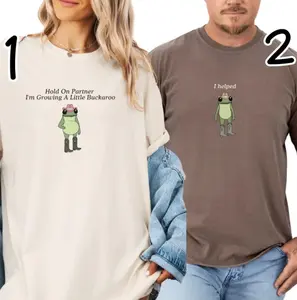 Comfort Colors Couple Funny Pregnancy Announcement Shirt, Comfort Colors Shirt, New Mom And Dad Gift, Western Frog Shirt, Baby Announcement, Pregnancy Reveal