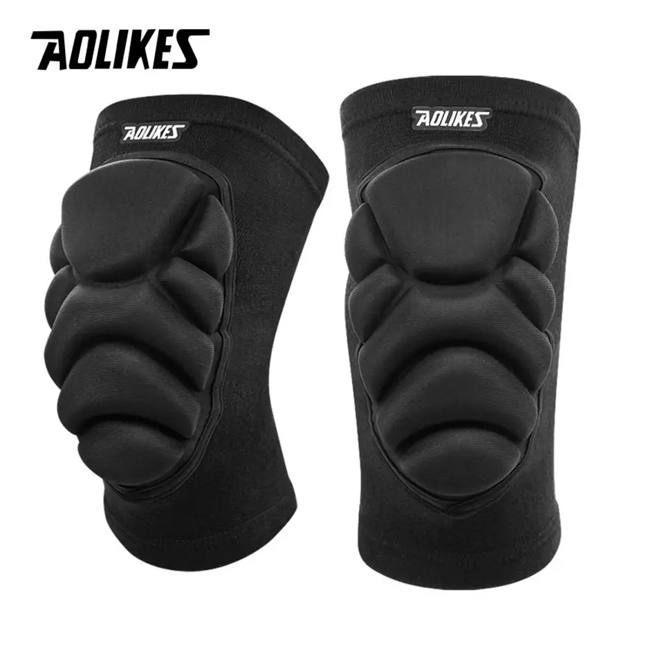 AOLIKES 1 Pair Knee Pads - Sporty Protective Gear with Thick EVA Foam, Anti-Slip & Collision-Resistant, for Volleyball, Football