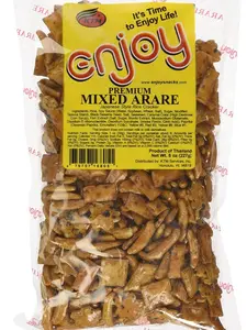 Enjoy Premium Mixed Arare Japanese-Style Rice Crackers, Shoyu Flavor, 8 oz 1 Pack