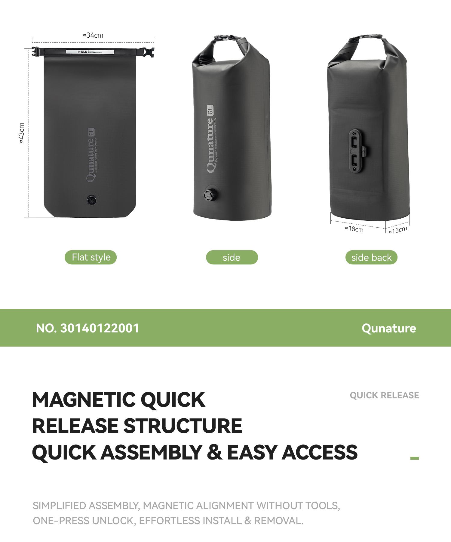 Bike Magnetic Front Fork Bag Waterproof Bike Pannier Bag for Mountain Bike Accessories