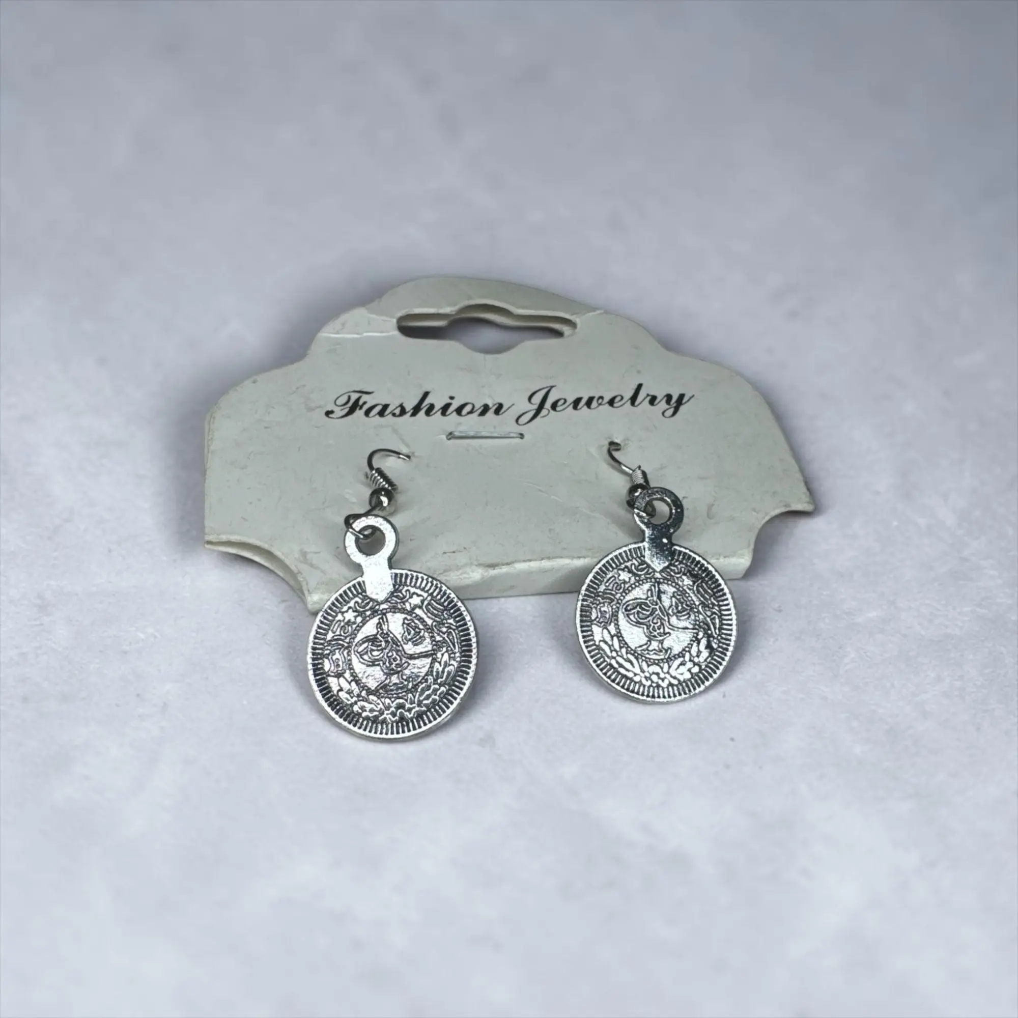 Lanue Fashion Bohemian Coin Drop Dangle Earrings In Silver-Tone