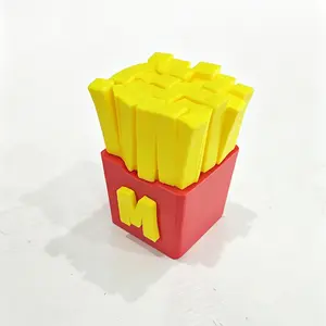 Customizable French Fries Stamp 3D Printed Eco-Friendly PLA Material Personalized Gift with Customizable Name Slogan or Message