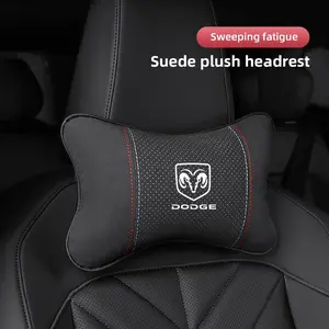 Car Headrest/Lumbar Support Auto Neck Pillow Waist Cushion For Dodge Ram Durango Charger SRT Dart Journey Avenger Caliber Challenger Trucks Hornet Mopar Demon Attitude