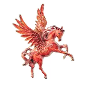 Elegant Horse Brooch Lightweight Alloy Themed Corsage Pin