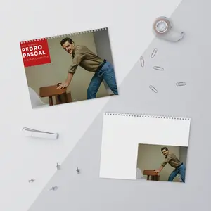Pedro Pascal A Year In Character 2026 Wall Calendar Planner Celebrity Crush Calendar Gift For Fan Gift For Her Gift For Him Celebrity Crush Merch