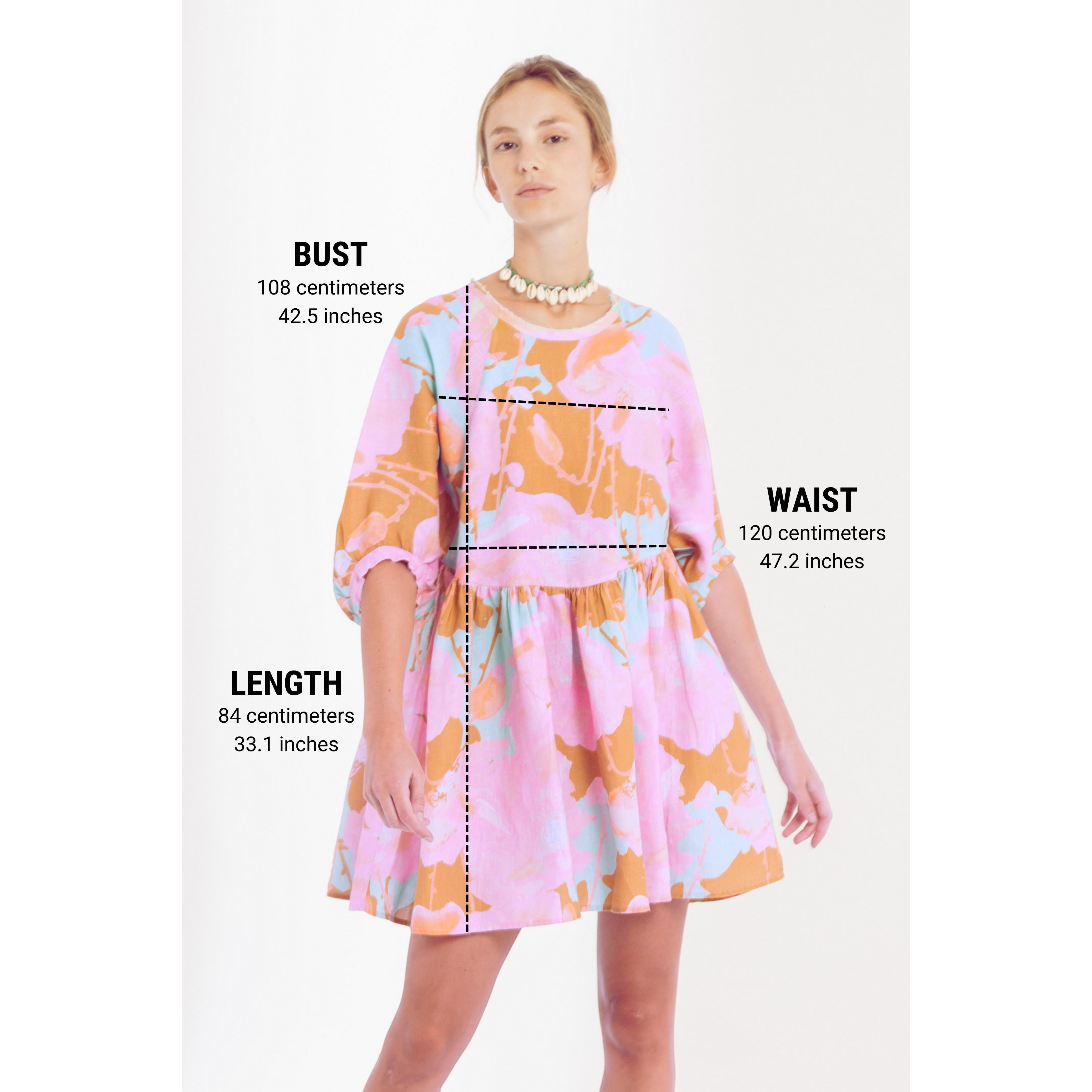 Alcala Linen Dress - Petunia Pink