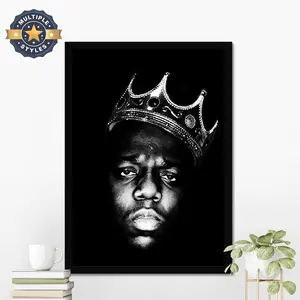 The Notorious B.I.G.v4 Poster, The Notorious B.I.G. Street Poster, Hip Hop Legend Wall Decor, 90s Rap Icon Print, Rap Artist Wall Art Gift Room