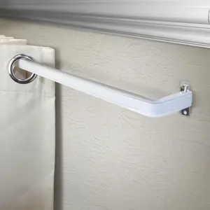 Central Design  2 in. Clearance Single Lockseam Curtain Rod, Extends Upto 18 to 28 in.