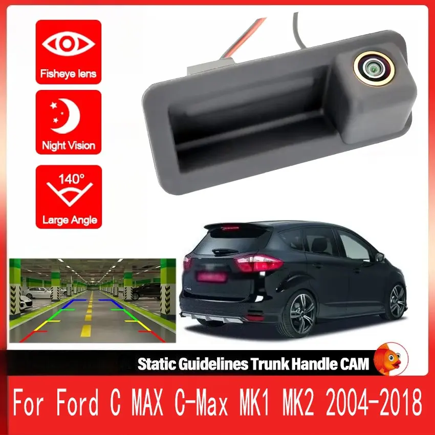 Car Rearview Camera with 170° Wide Angle, Color Ccd Sensor, Compatible with Ford Mondeo Mk4, Galaxy Mk2, Fiesta Mk2, C307