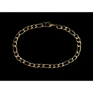 Gold Figaro Bracelet 5mm