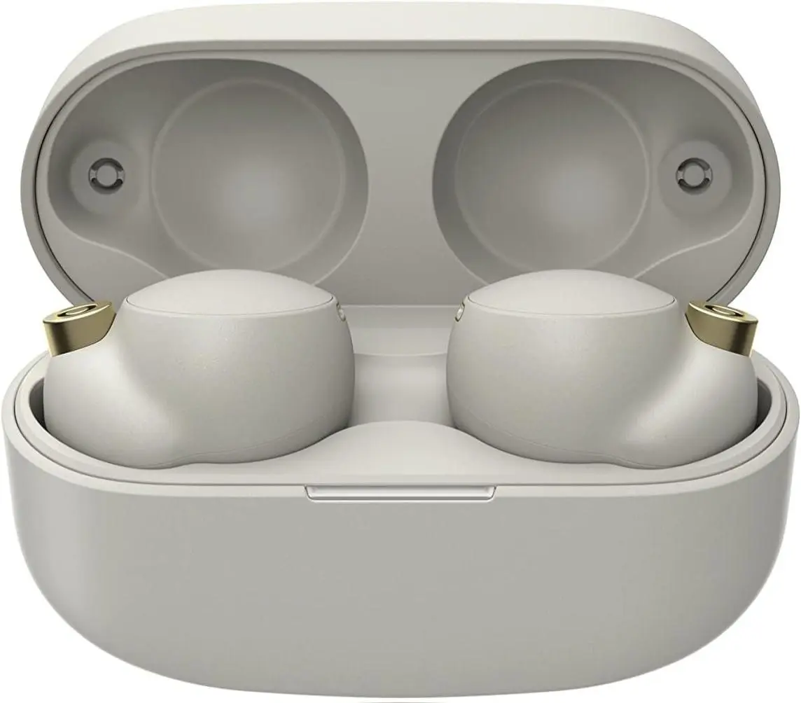 REFURBISHED Sony WF-1000XM4 Noise Canceling Wireless Earbud Headphones - Silver - Excellent
