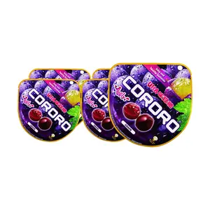 UHA Cororo Gummy - Kyoho Grape Flavor - 5 Packs (48g Each) - Authentic Japanese Candy - Chewy Fruit Jelly Snacks