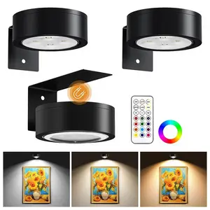 3 Pack Art Display Picture Lights with 3 Lighting Modes Art Wall Lights LED Painting Light for Picture Artworking Frame Portrait