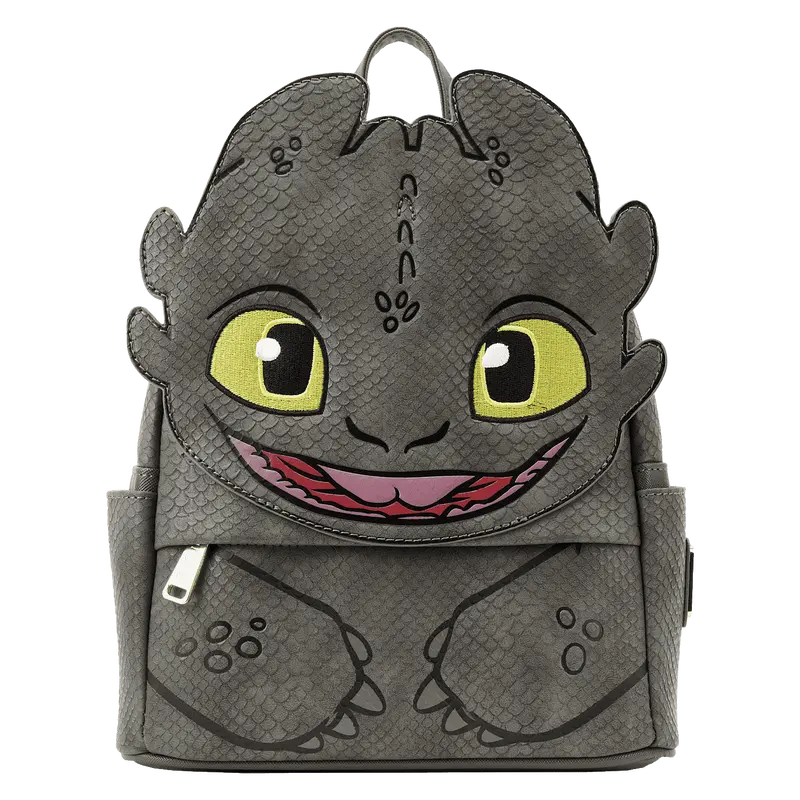 Loungefly How to Train Your Dragon Toothless Cosplay Cartoon Collectible Mini Backpack, Cartoon Collectible Backpacks