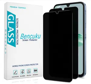 (2 Pack Privacy Screen Protector for Samsung Galaxy A15 5G and Galaxy A15 6.5-inch Anti Spy Tempered Glass, Bubble Free, Case Friendly