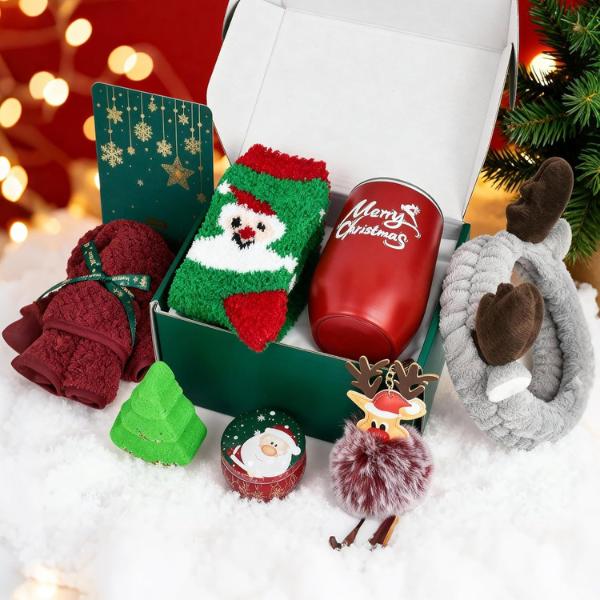 Christmas Gifts,Christmas Gifts for Women,Merry Christmas Gifts for Female Friends Christmas Presents Christmas Gift Baskets Christmas Gift Boxes Christmas Gift Ideas xmas Gift Red