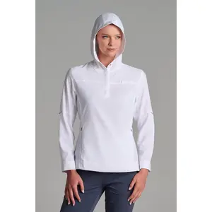 Women's Sea Spray Henley Hoodie | White