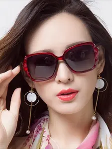 2026 new women's sunglasses trendy fashion large frame sunscreen sunglasses vacation retro sunglasses