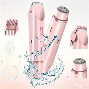 Bikini Trimmer Electric Razors for Women, Skin Friendly Daily Grooming Tool, Usb Fast Charging Cordless Shaving Device, Easy Rinse Portable Beauty Clipper Suitable for Multiple Body Areas And Daily Personal Care Use.giftsetswomen