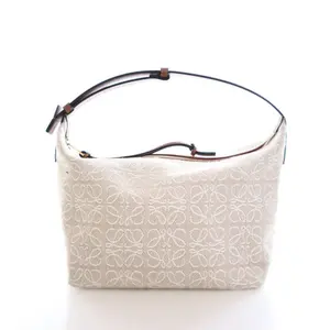 Pre-owned Canvas small leather goods Loewe Cubi Anagram Bag