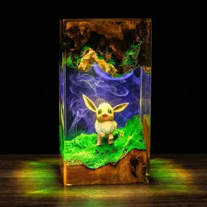 Cute Fox Resin Art, Fantasy Creature Decor, 3D Character Figure Piece, Gaming Room Aesthetic, Collectible Gift Idea