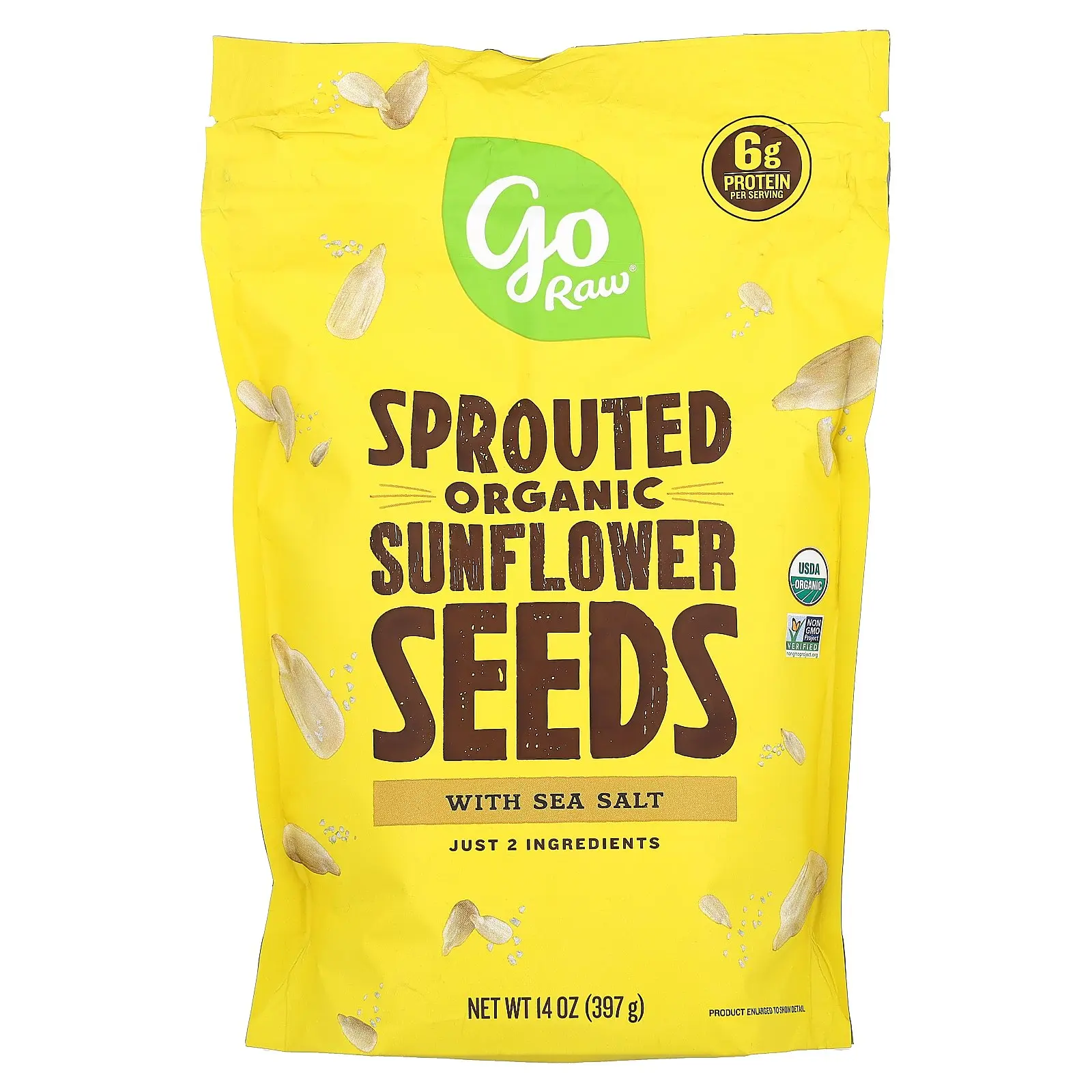 Go Raw Organic Sprouted Sunflower Seeds with Sea Salt, 14 oz (397 g) Go Raw Organic Sprouted Sunflower Seeds with Sea Salt, 14 oz (397 g)