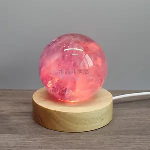 Solid Wood Rectangular LED Lamp Base, Multi-Functional Light Stand for Acrylic Art Display & DIY Home Decor