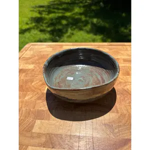 Handmade Green/Brown Matcha Prep Bowl - As Seen in the Image Description