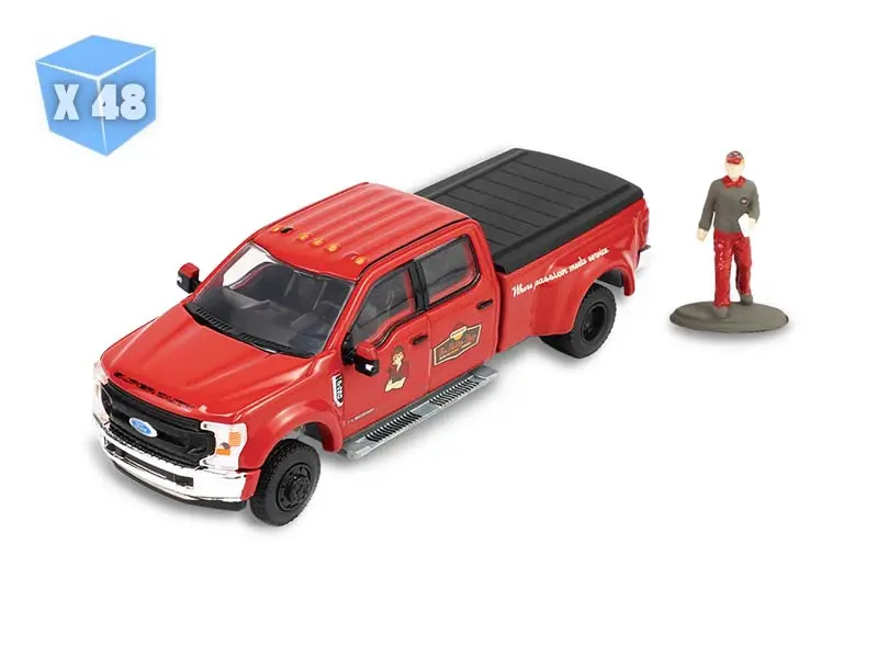 48 PACK 2022 F-450 Dually – Shop Truck w/ Mechanic Figure (The Hobby Shop Series 17) Diecast 1:64 Scale Model - Greenlight 97170F