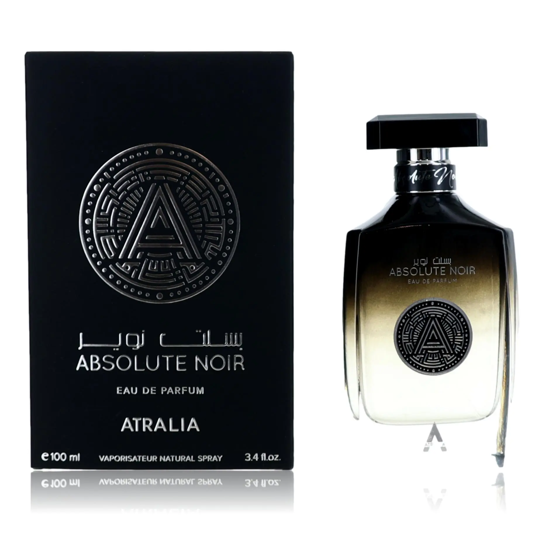 Absolute Noir by Atralia - Unisex 3.4 fl oz EDP Spray, Fresh Fruity Scent, Ideal for Spray on Skin