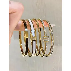 Rhinestone Decorated Trendy Stack Fashionable Bangles Bracelet, Fashionable Stackable Bracelets for Men & Women for Party, Daily Clothing Decor, High Quality Bracelet, Trendy All-match & Exquisite Jewelry for Birthday Gift, Gifts for Her